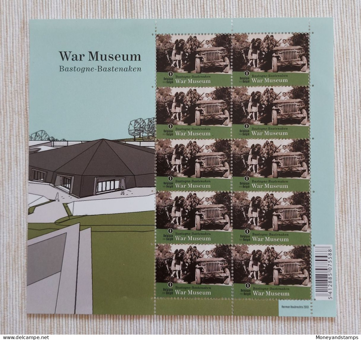 Belgium 2013 - OBP/COB 4378 - Vel Van 10 Zegels/Feuillet De 10 Timbres - War Museum Bastogne - MNH** - 2011-2020