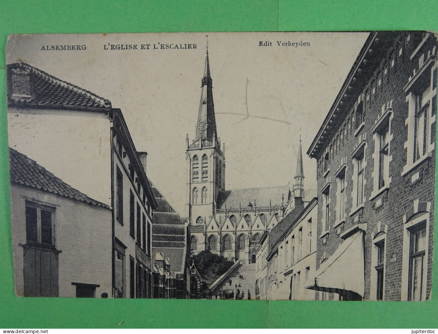 Alsemberg L'Eglise Et L'Escalier - Beersel
