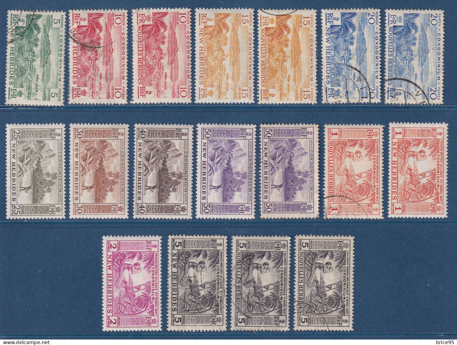 Nouvelle Hebrides - YT N° 175 à 185 - Neuf Sans Charnière Et Oblitéré - 1957 - Unused Stamps