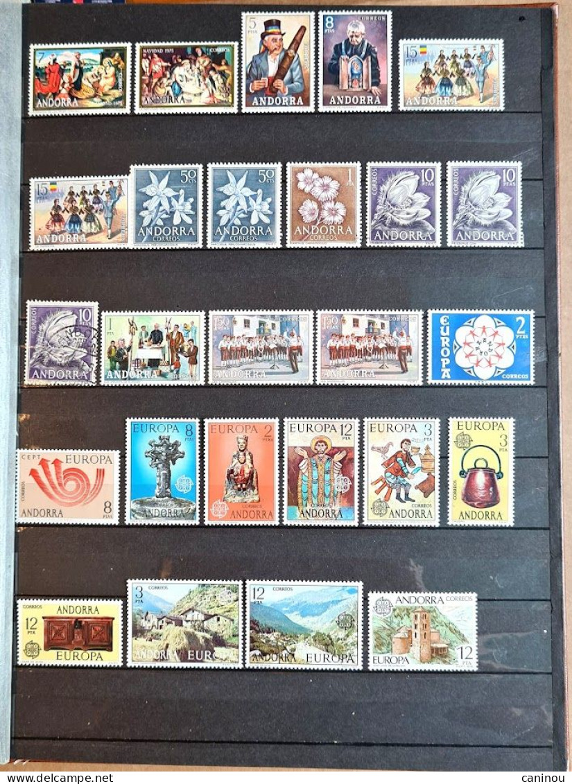 ANDORRE ESPANOL LOT 39 TIMBRES - Colecciones