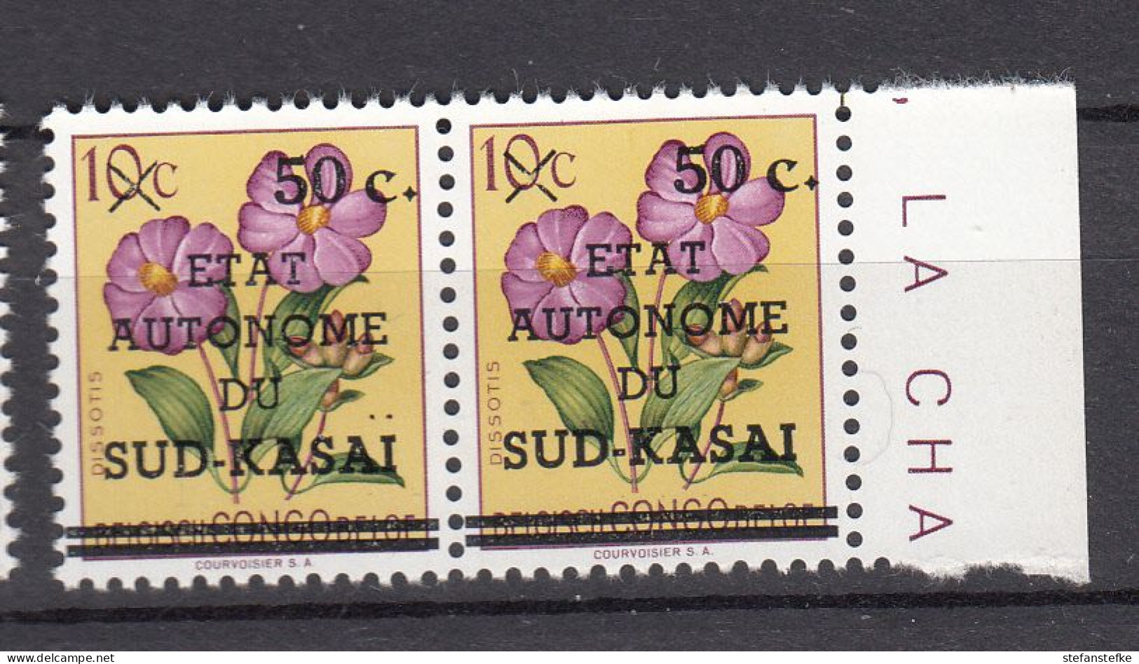 Zuid - Kasai : Ocb Nr:  4 - V ** MNH  (zie Scan) Sans Point Sur Le I - Sud Kasai