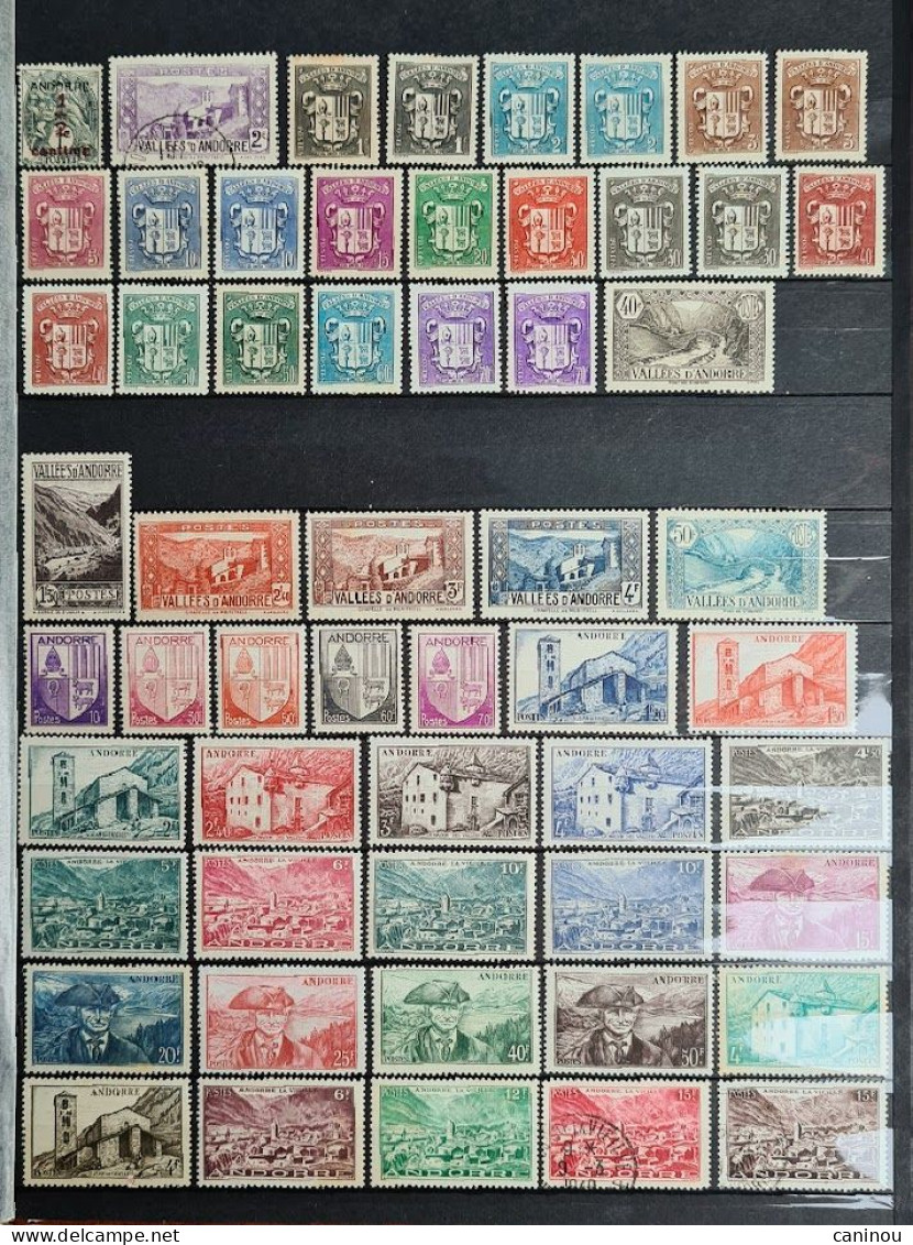 ANDORRE FRANCAIS LOT 140 TIMBRES - Verzamelingen