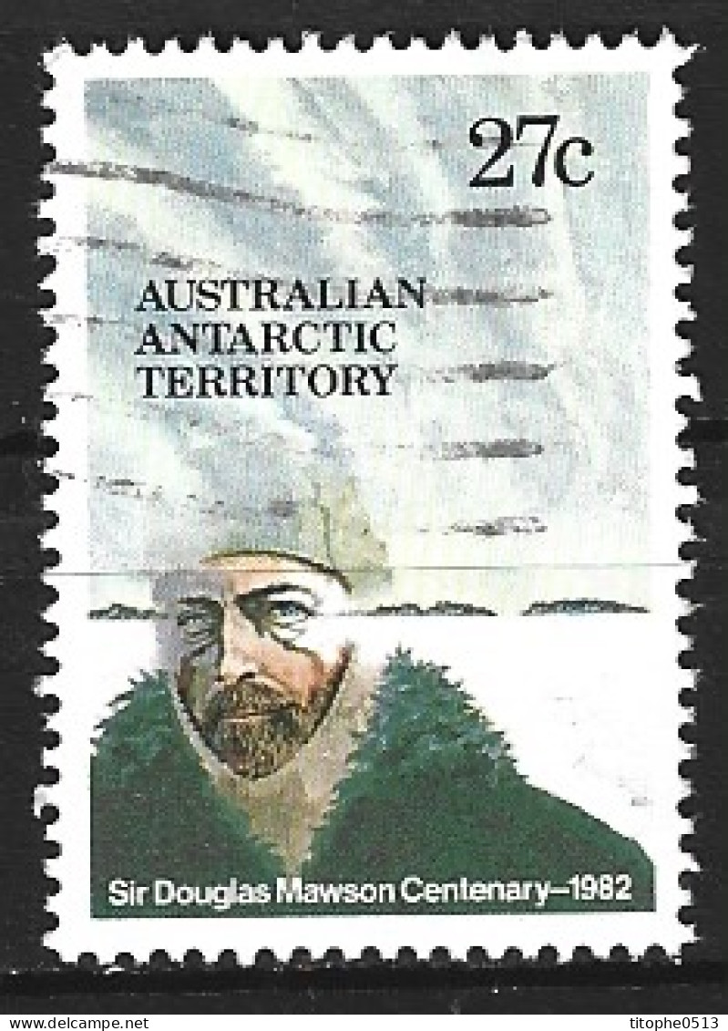 ANTARCTIQUE AUSTRALIEN. N°53 Oblitéré De 1982. Douglas Mawson. - Polarforscher & Promis