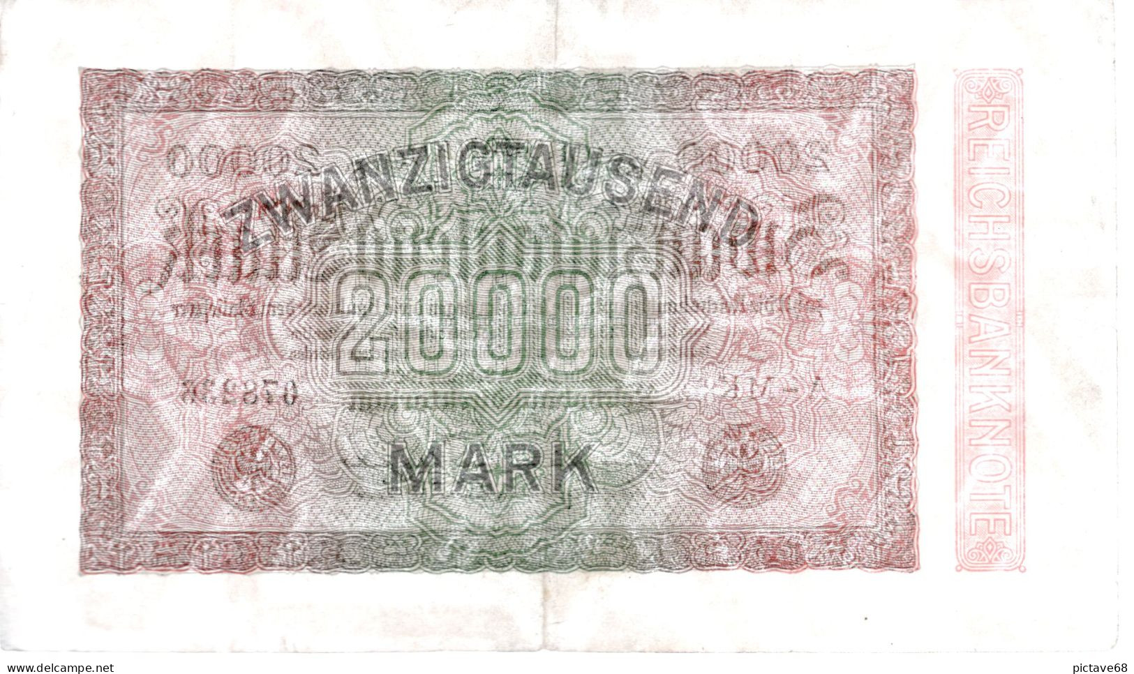 ALLEMAGNE / REICHSBANKNOTE DE 20000 MARK  BON ETAT - 20.000 Mark