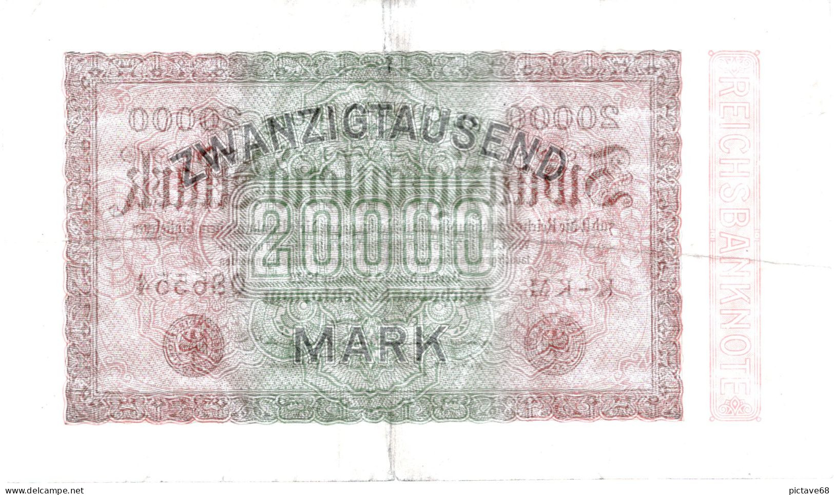 ALLEMAGNE / REICHSBANKNOTE DE 20000 MARK  BON ETAT - 20.000 Mark