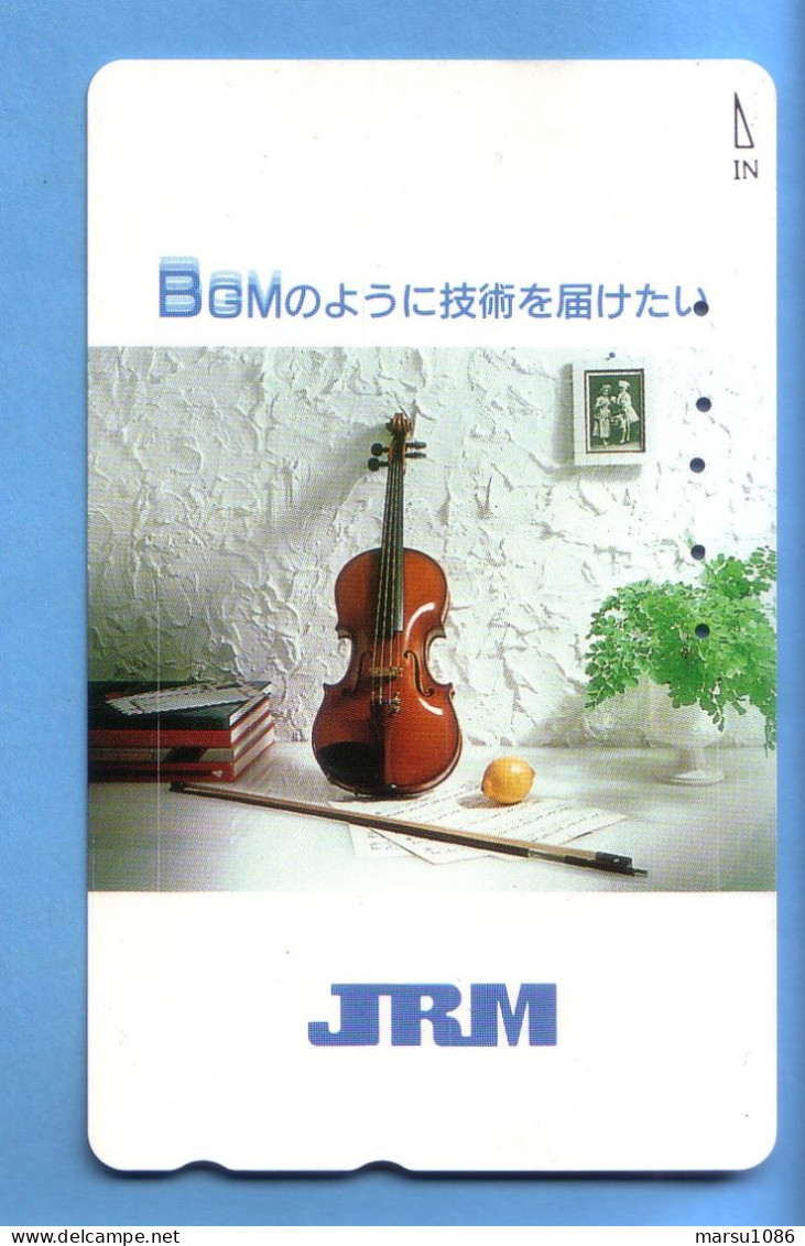 Japan Telefonkarte Japon Télécarte Phonecard - Musik Music Musique Kontrabass - Musique