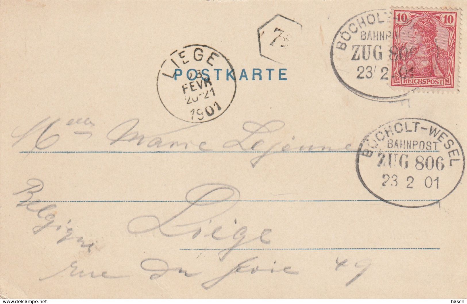 4901 20 Bocholt, Parthie An Der Aa. 1901.   - Bocholt