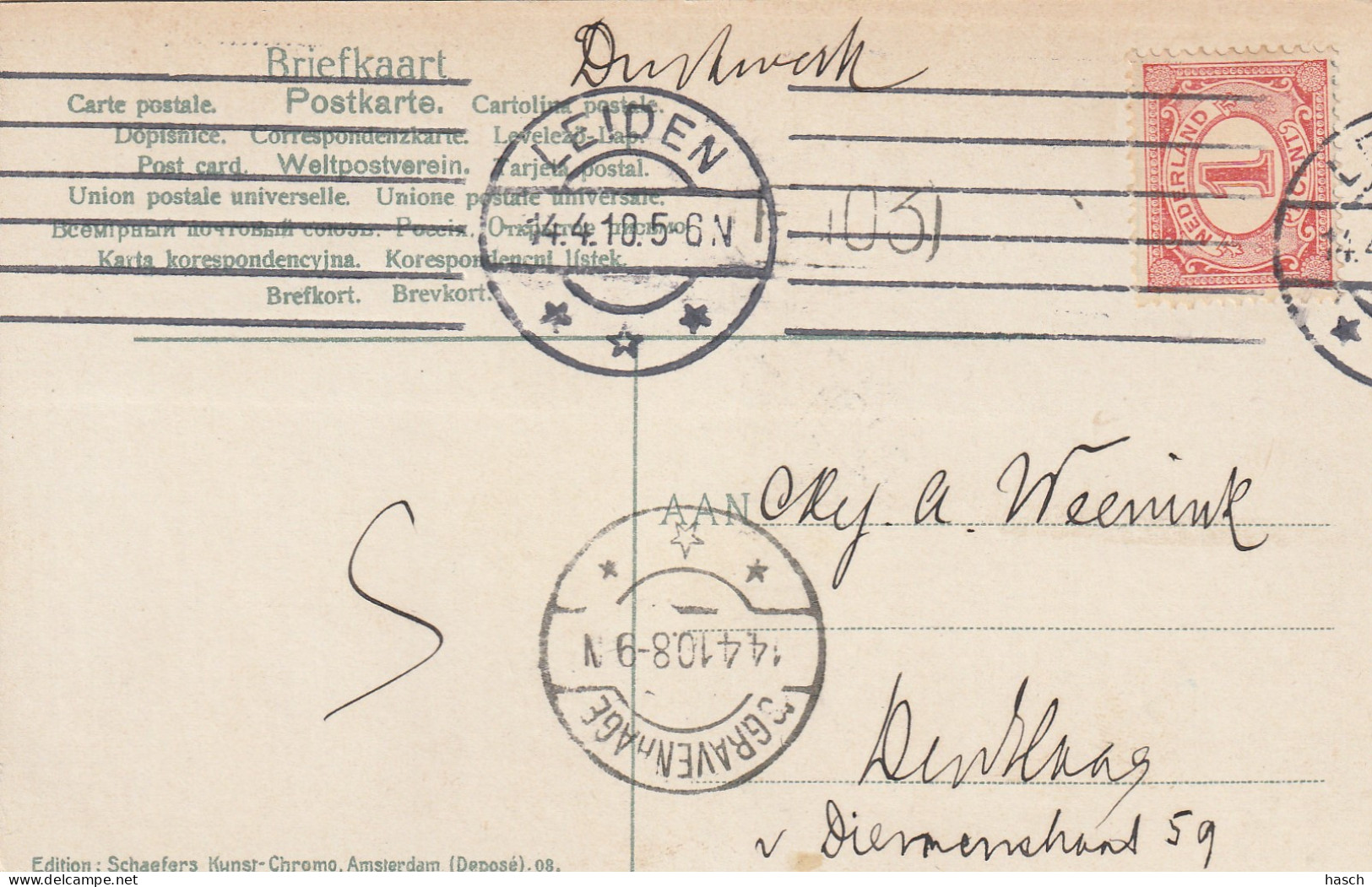 4903 69 Lisse, Hyacintenvelden. 1910. (Zie Hoeken) - Lisse