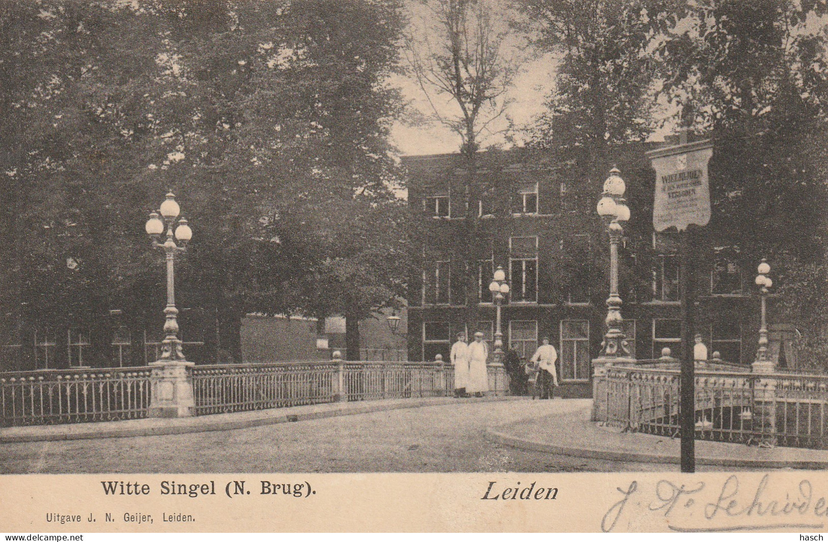 4903 77 Leiden, Witte Singel 1902.  - Leiden