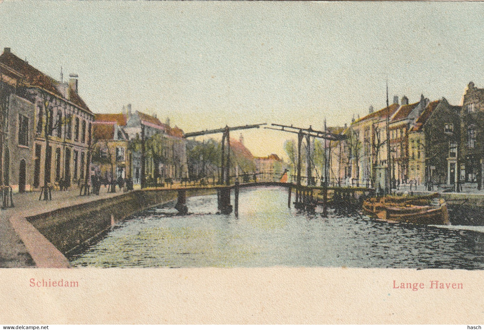 4903 92 Schiedam, Lange Haven Rond 1900. - Schiedam