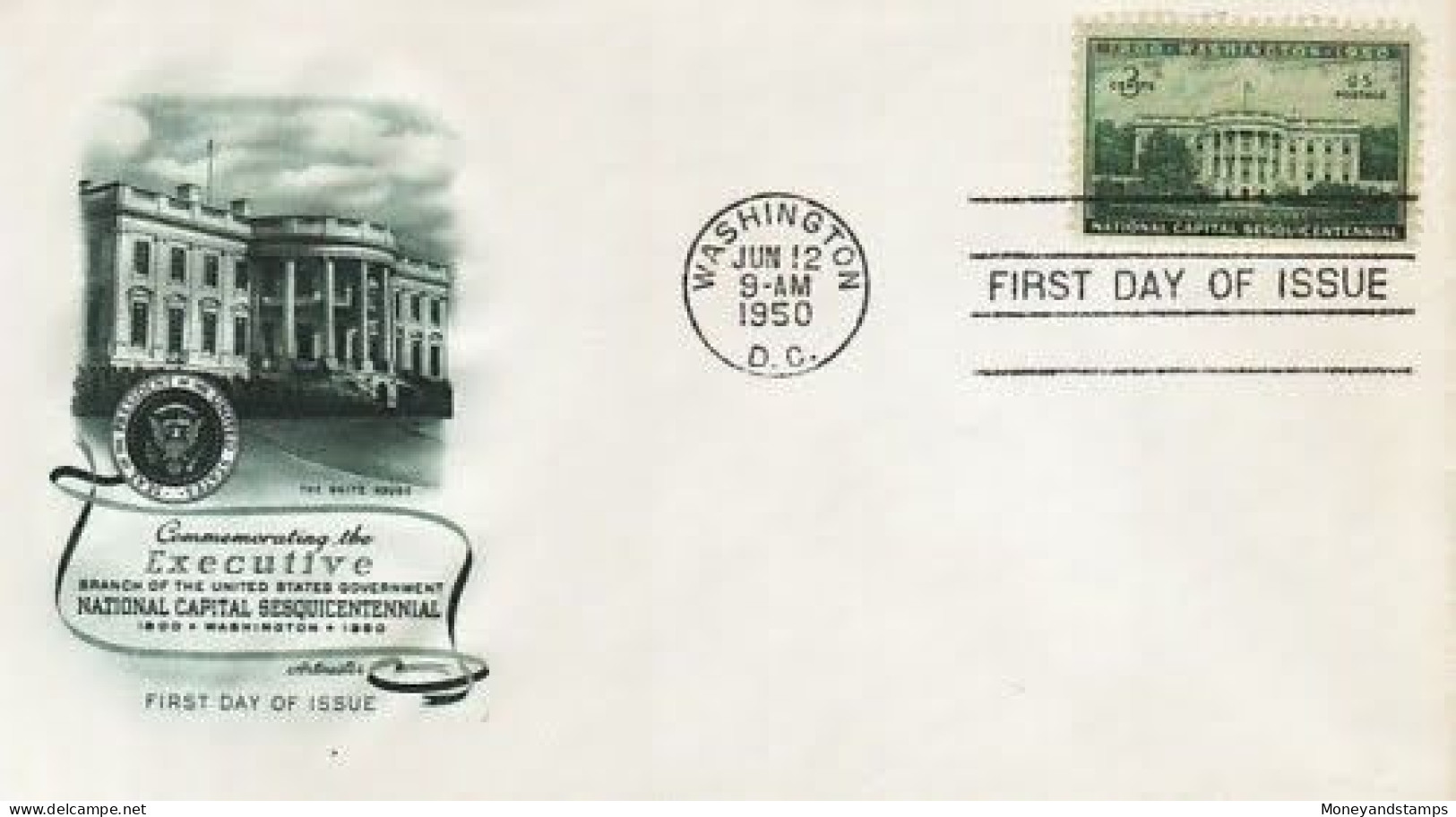 USA - FDC 1950 - Executive Mansion - Scott A437 - Mint - 1941-1950