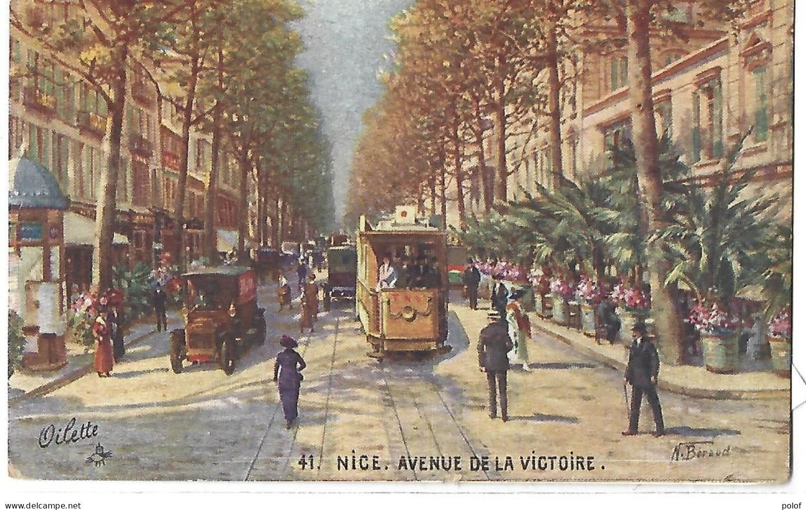 BERAUD N.  NICE - Avenue De La Victoire - Autos, Tramway  (9) - Beraud