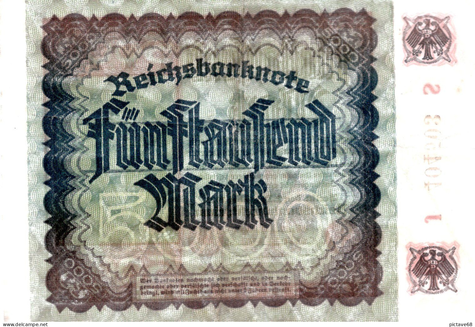 ALLEMAGNE / REICHSBANKNOTE DE 5000 MARK TRES BEAU - 5.000 Mark