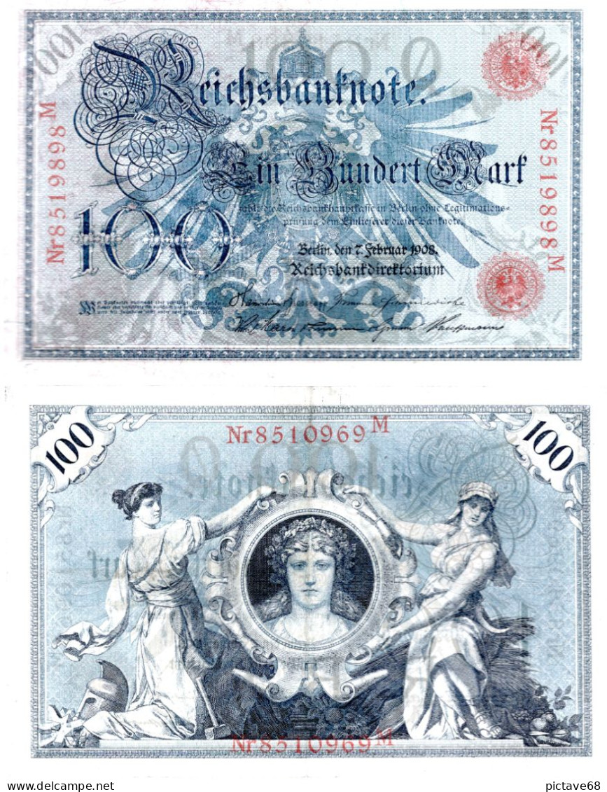 ALLEMAGNE / REICHSBANKNOTE DE 100 MARK  BON ETAT - 100 Mark