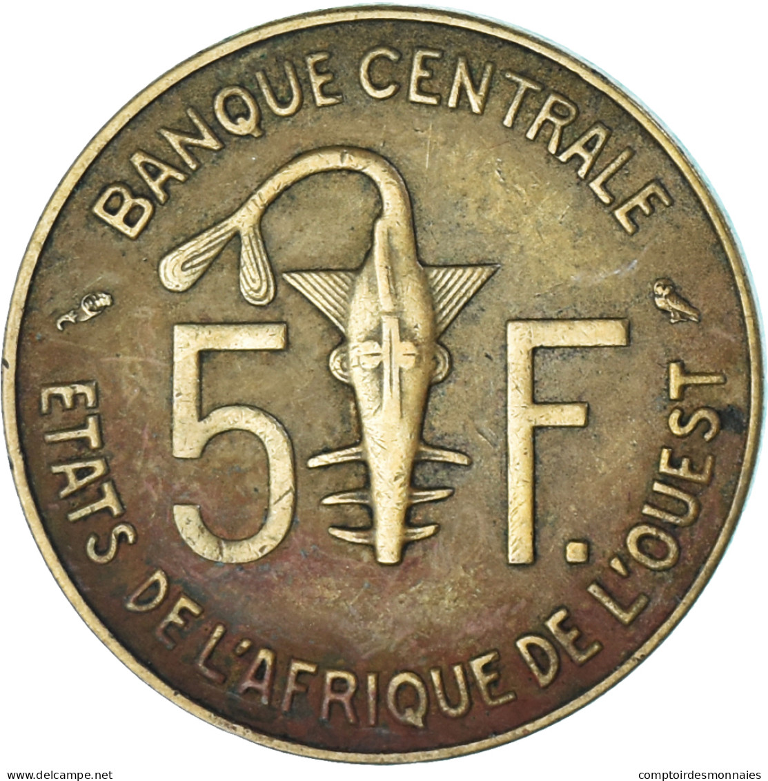 Monnaie, Communauté économique Des États De L'Afrique De L'Ouest, 5 Francs - Ivory Coast