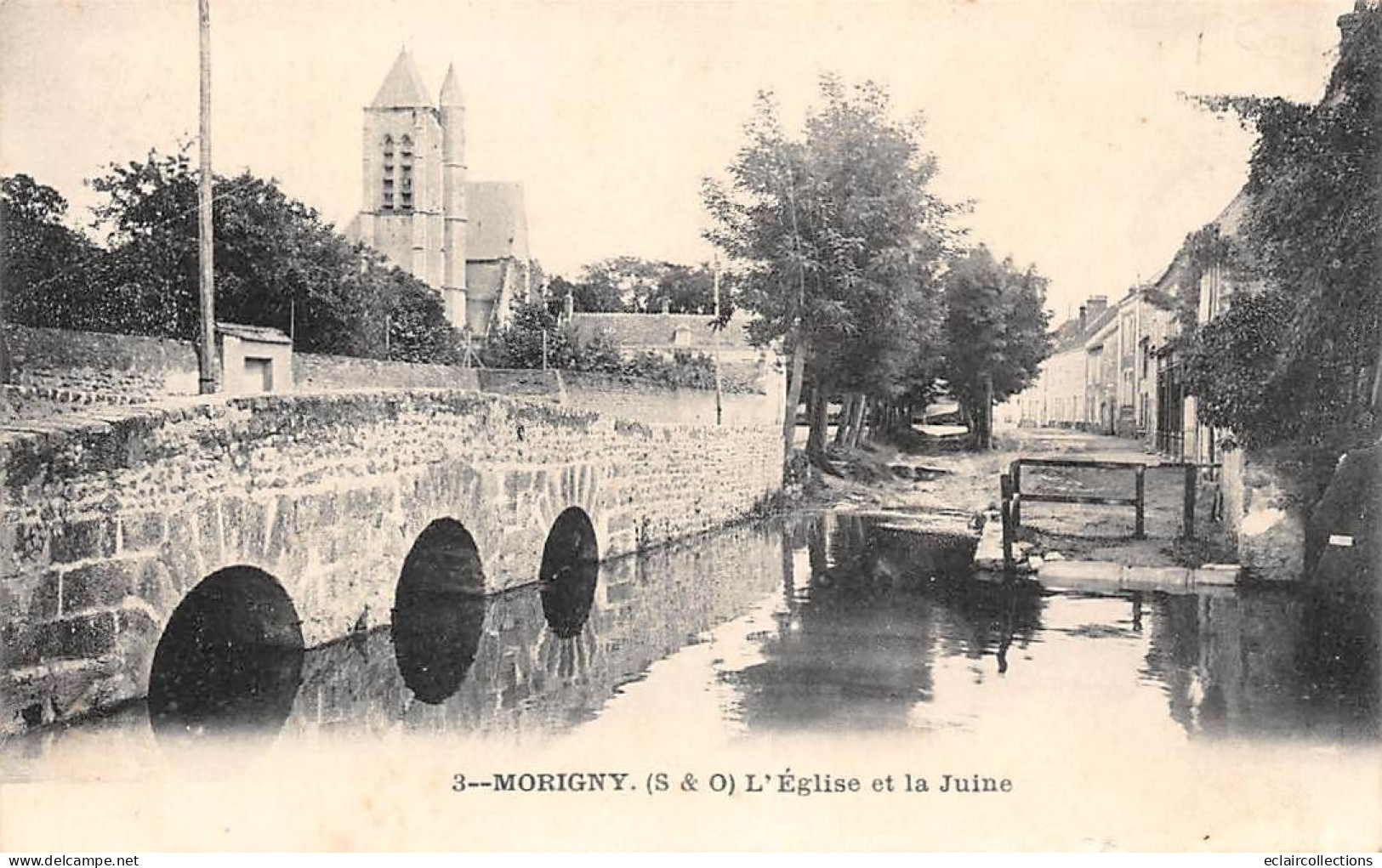 Morigny          91         L'Eglise Et La Juine          (voir Scan) - Sonstige & Ohne Zuordnung
