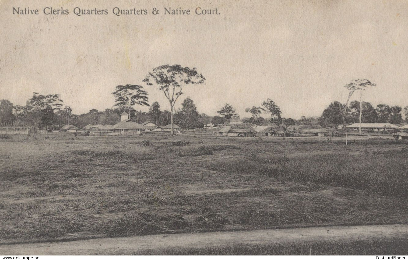 Native Clerks Quarters & Court Antique African Postcard - Non Classés