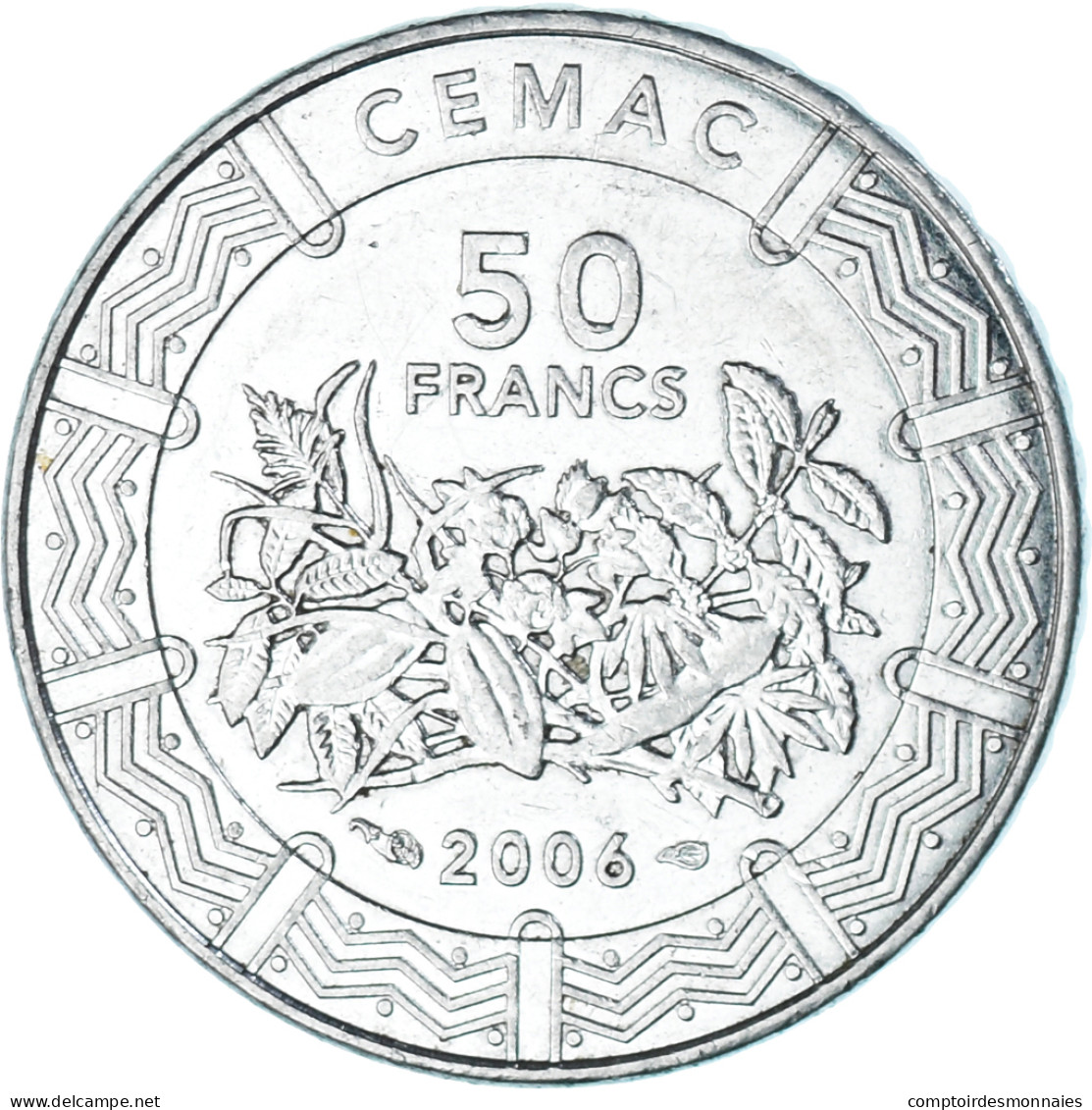 Monnaie, États De L'Afrique Centrale, 50 Francs, 2006 - Centrafricaine (République)