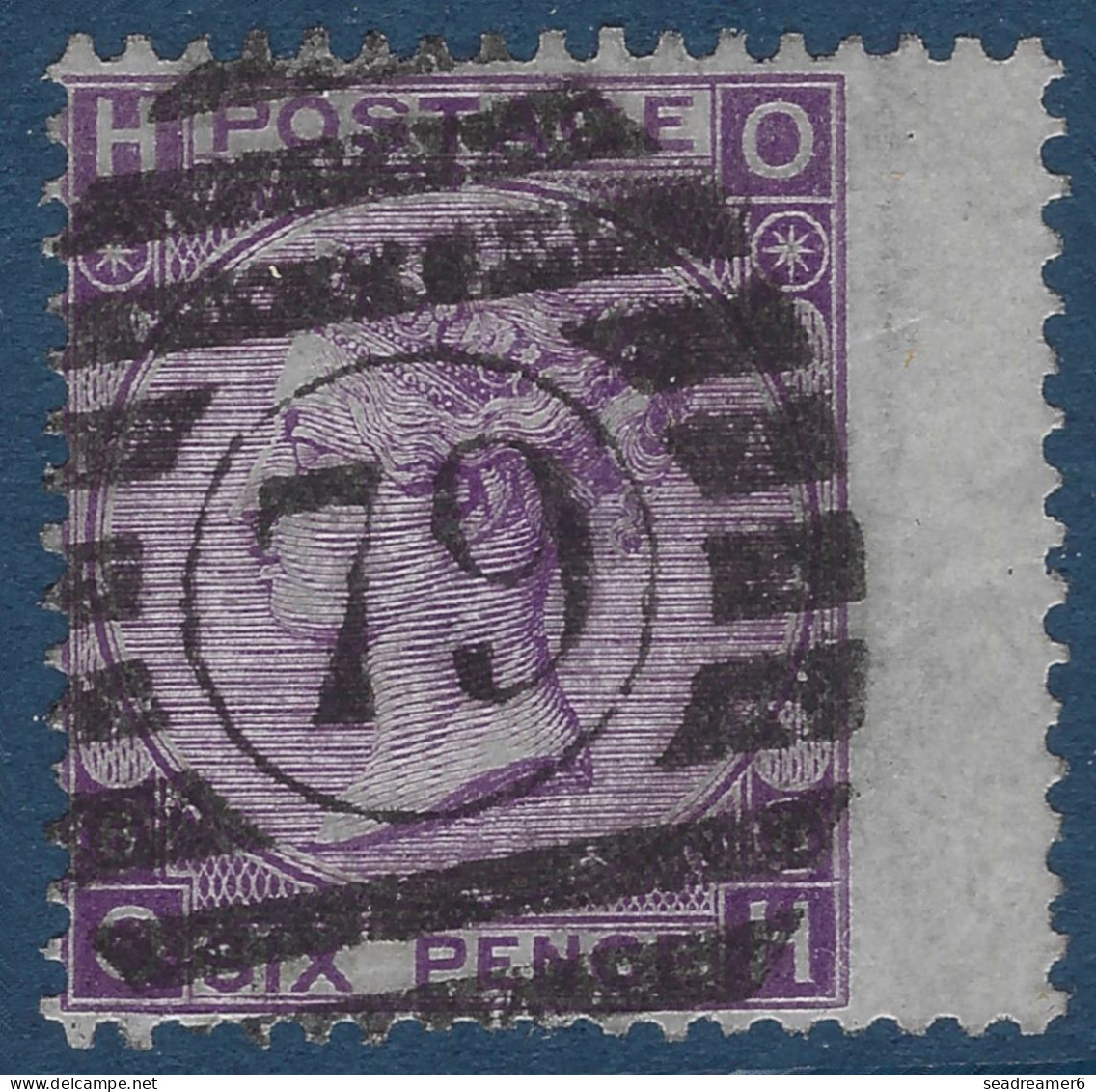 Grande Bretagne N°34 BDFeuille 6 Pence Violet Oblitéré DUPLEIX 79 De LONDRES Très Frais & SUPERBE - Oblitérés