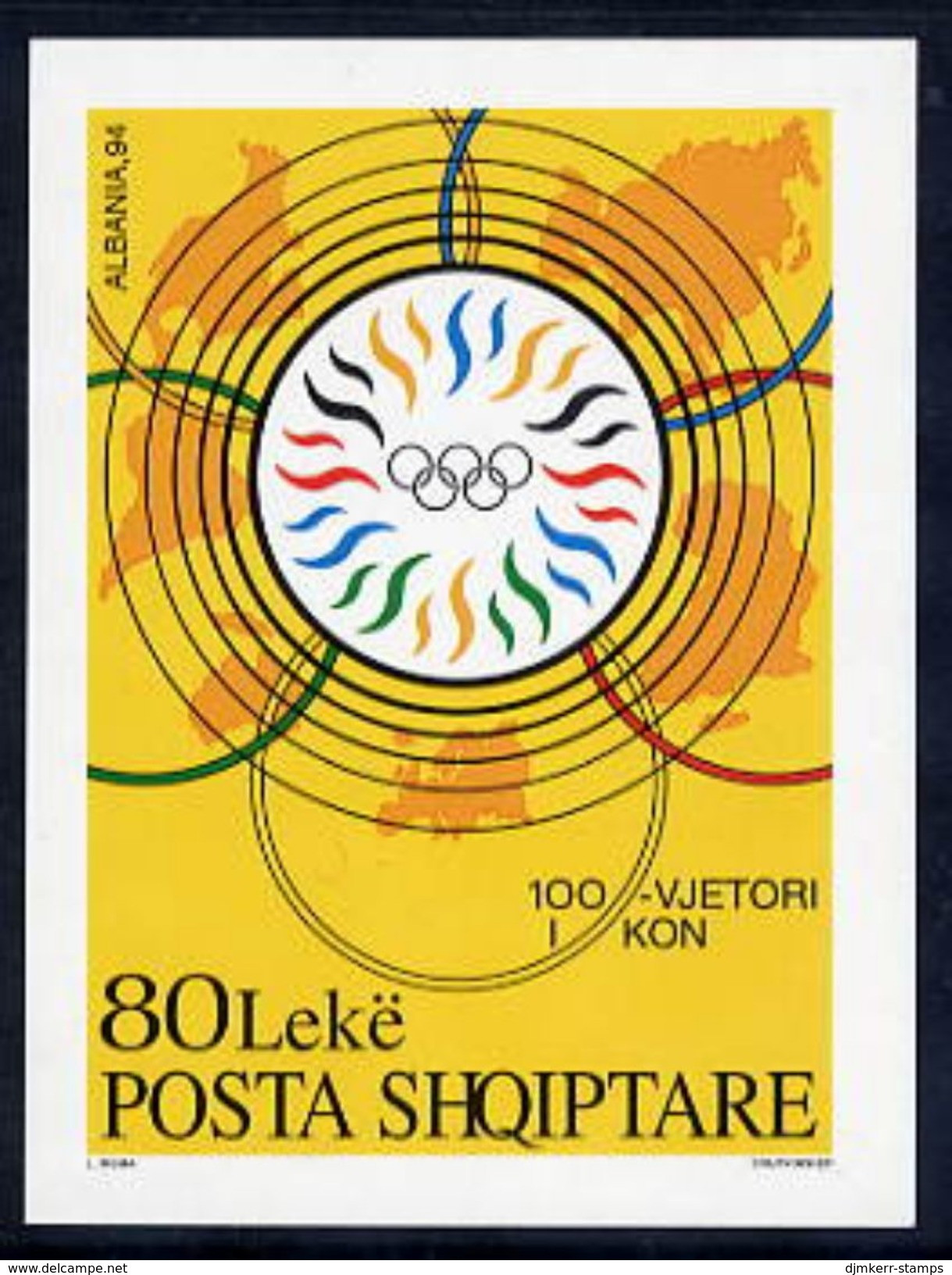 ALBANIA 1995 Olympic Committee Block MNH / **.   Michel Block 103 - Albanië