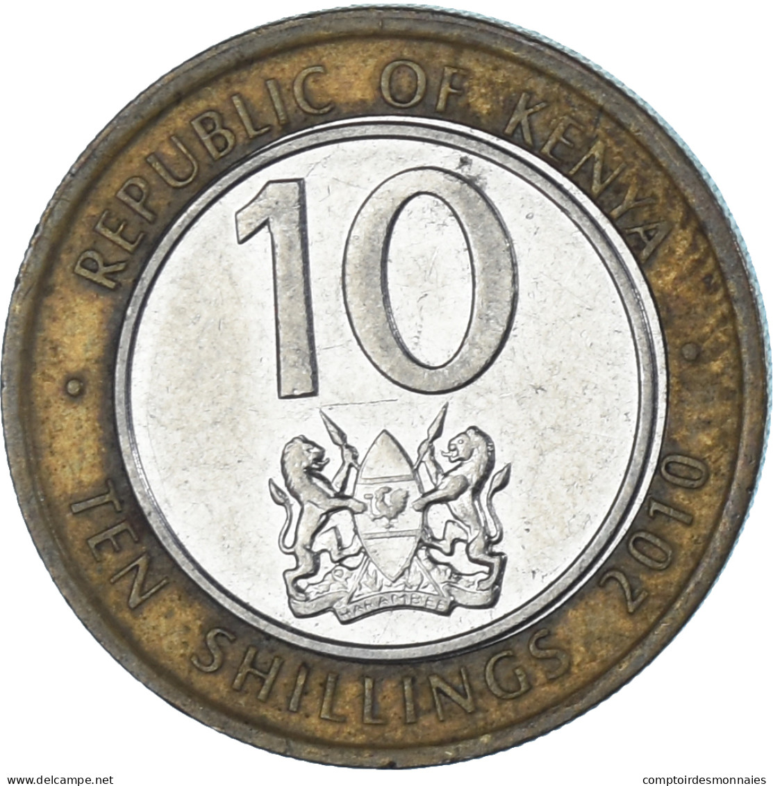 Monnaie, Kenya, 10 Shillings, 2010 - Kenya