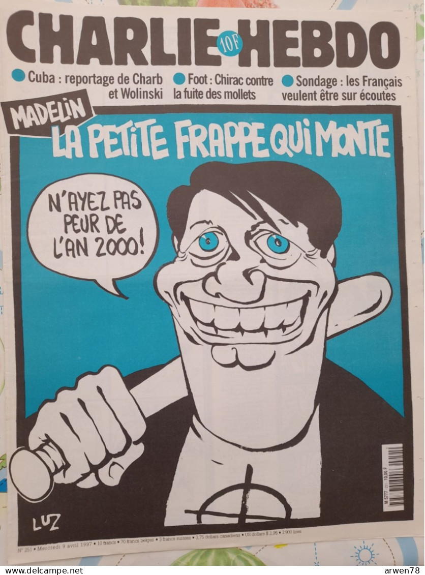 CHARLIE HEBDO 1997 N° 251 MADELIN - Humour