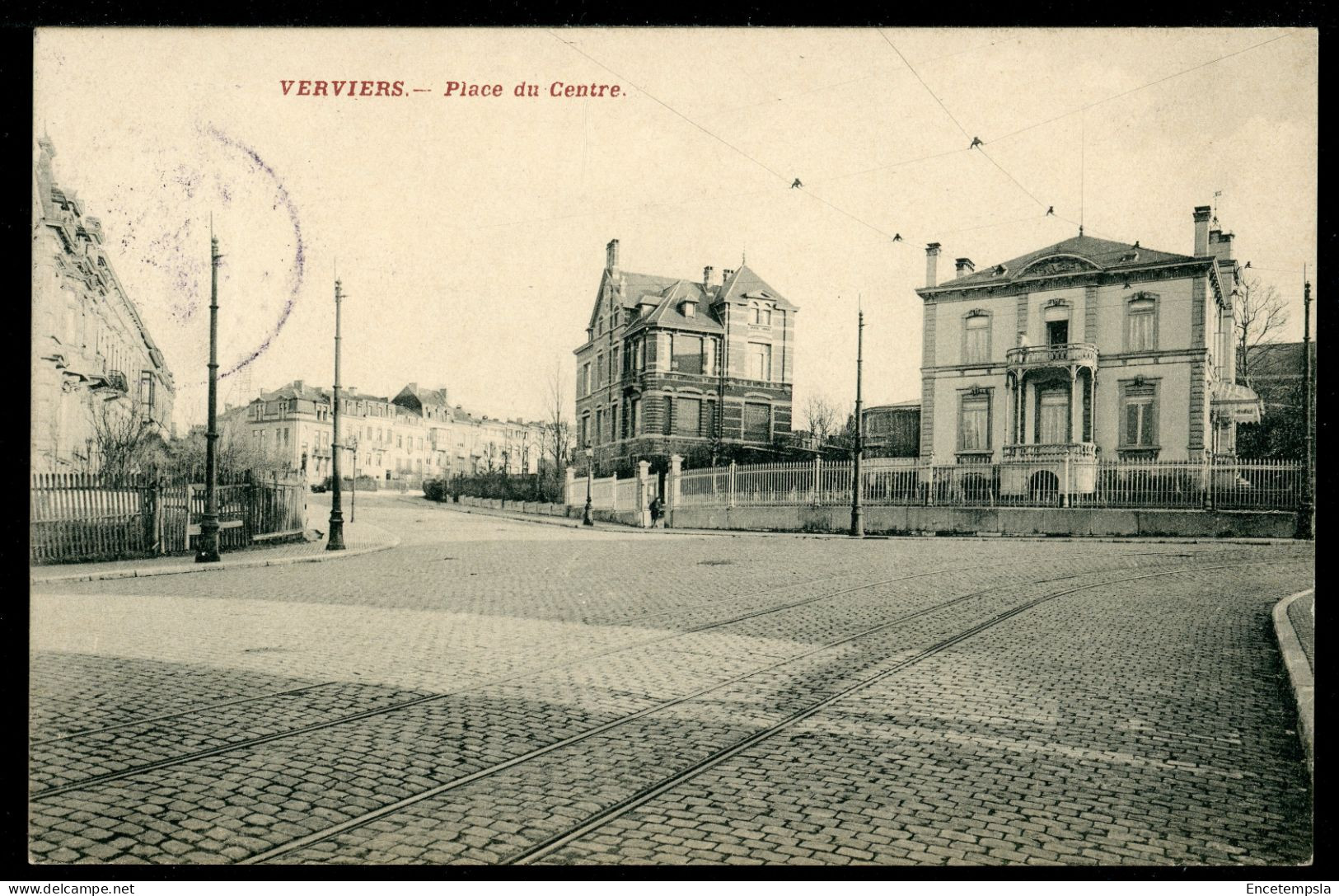 CPA - Carte Postale - Belgique - Verviers - Place Du Centre - 1911 (CP23093) - Verviers