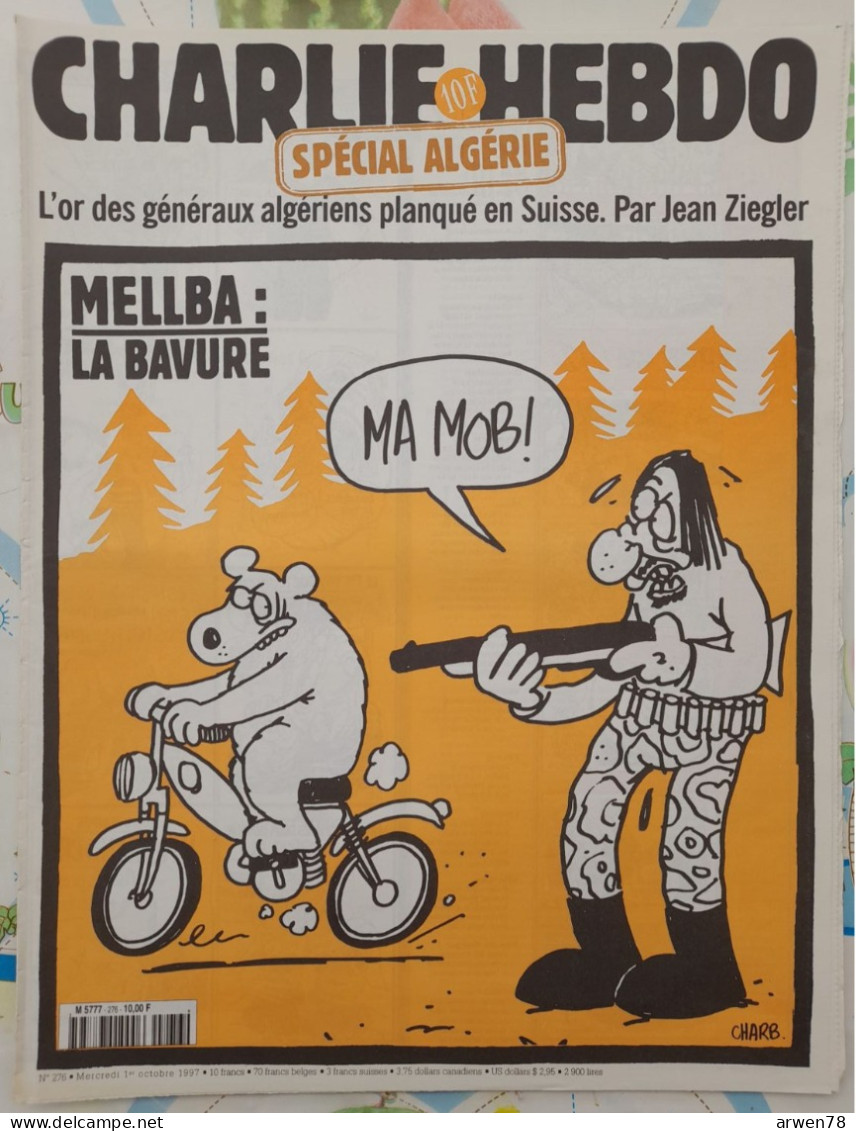 CHARLIE HEBDO 1997 N° 276 SPECIAL ALGERIE MELLBA LA BAVURE - Humour