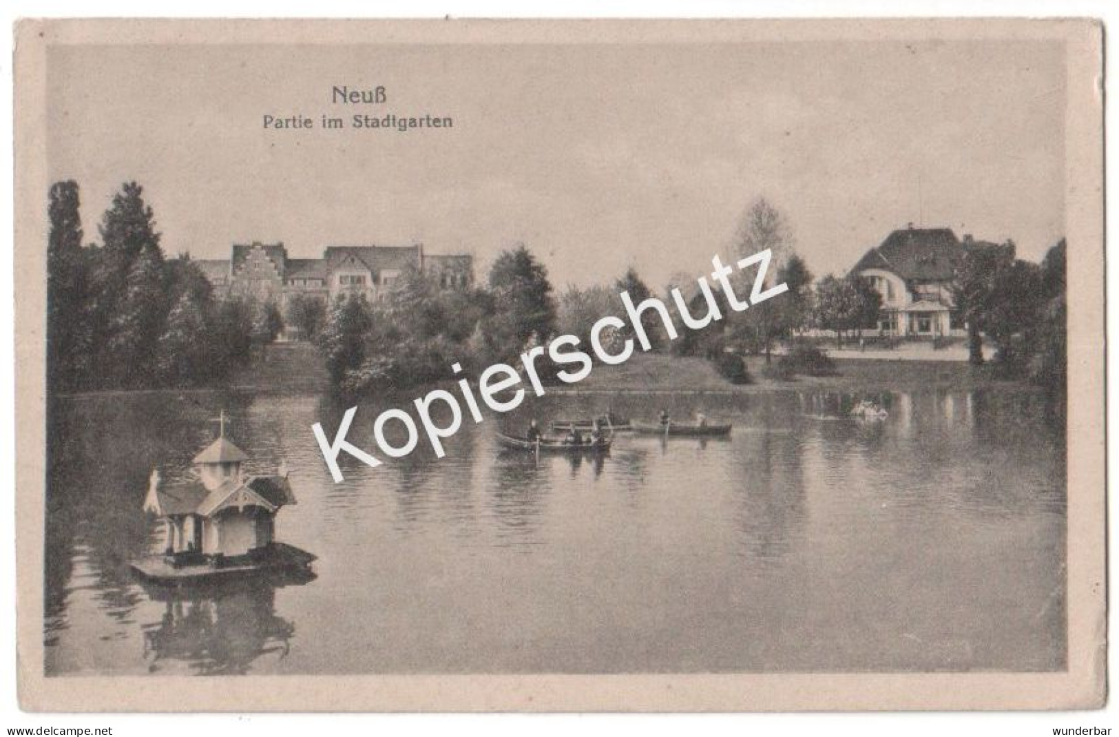 Neuß - 1917, Partie Im Stadtgarten, Feldpost  (x1081) - Neuss