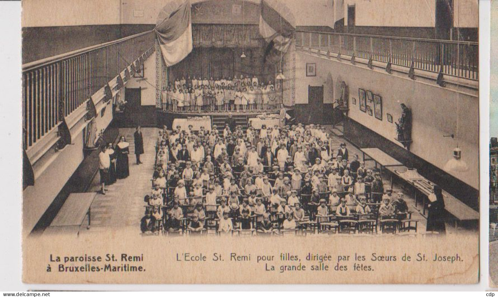 Cpa Bruxelles Maritime  école    1938 - Maritime