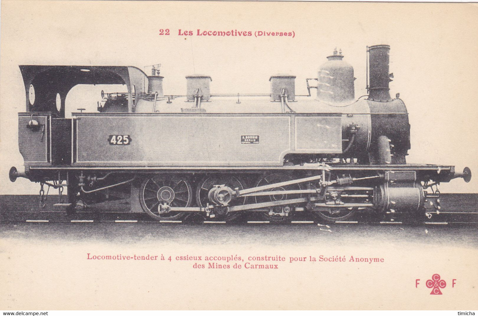 22 - Les Locomotives    (Diverses)   Mines De CARMAUX (France) - Mines