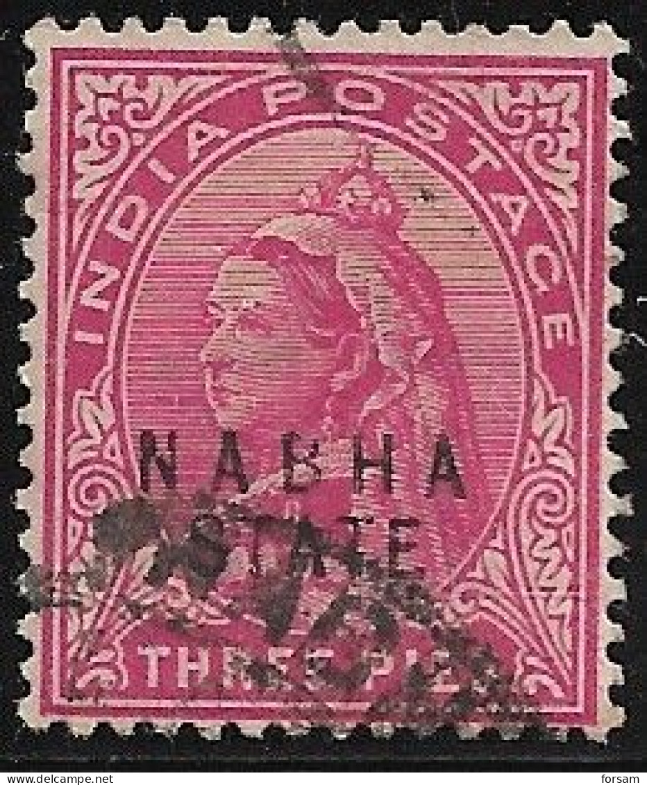 INDIA (NABHA)..1900..Michel # 26...used. - Nabha