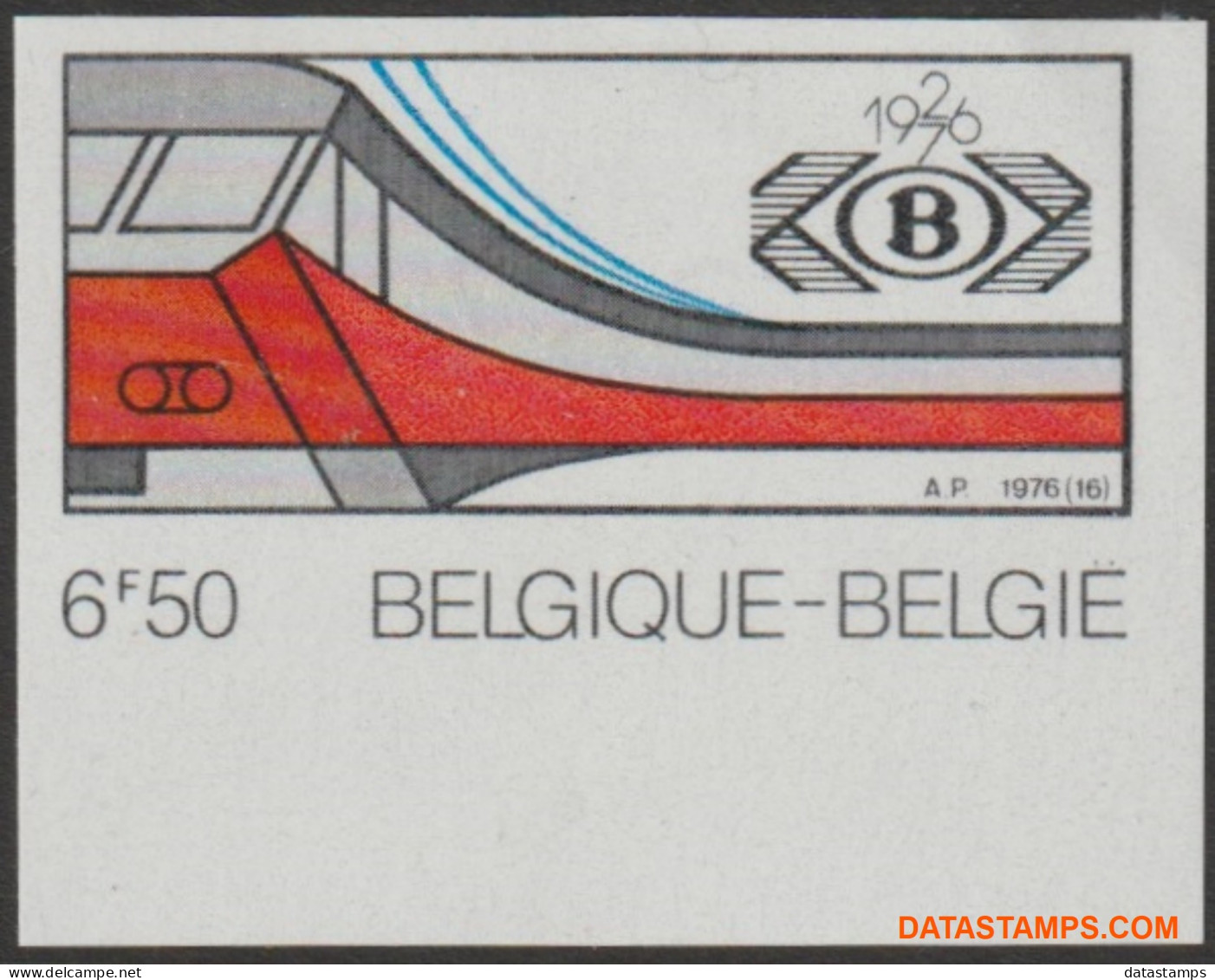 België 1976 - Mi:1877, Yv:1819, OBP:1825, Stamp - □ - Nmbs  - 1961-1980