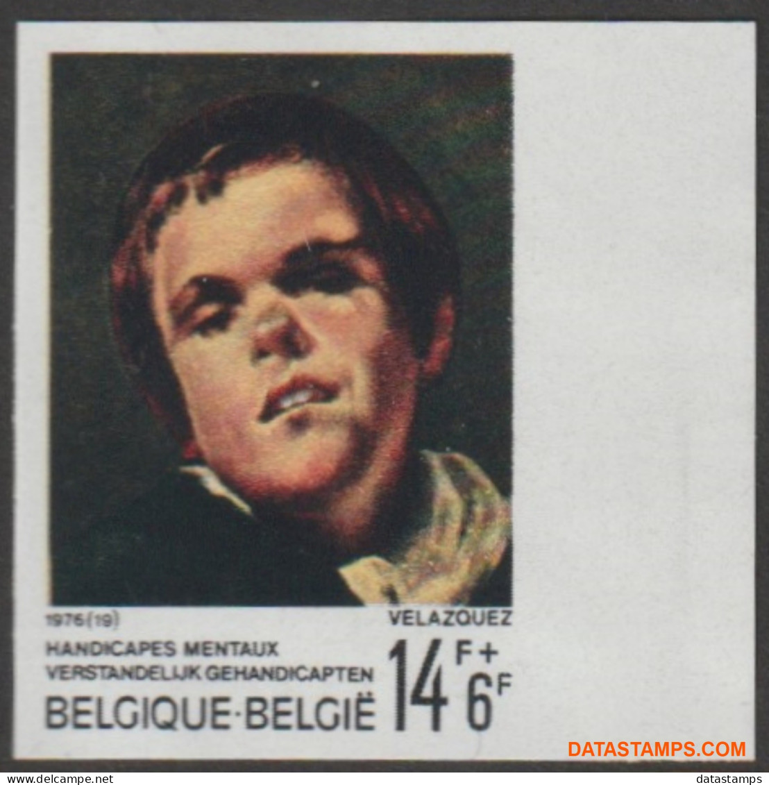 België 1976 - Mi:1888, Yv:1831, OBP:1836, Stamp - □ - Verstandelijk Gehandicapten  - 1961-1980