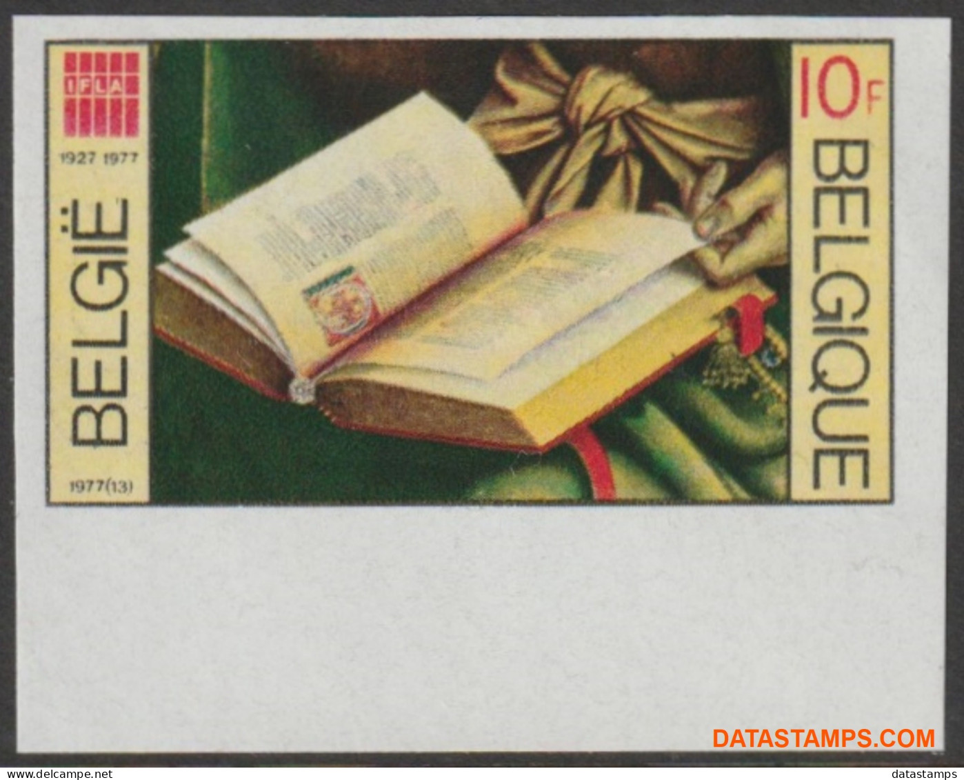 België 1977 - Mi:1914, Yv:1857, OBP:1862, Stamp - □ - Bibliothecarissen Brussel  - 1961-1980