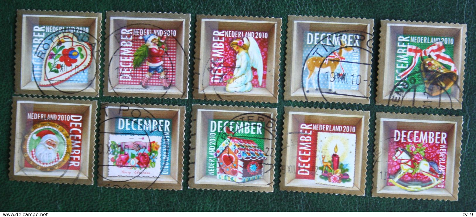 Decemberzegels Weihnachten Christmas Noel NVPH 2778-2787 (Mi 2816-2825) 2010 Gestempeld / USED NEDERLAND / NIEDERLANDE - Oblitérés