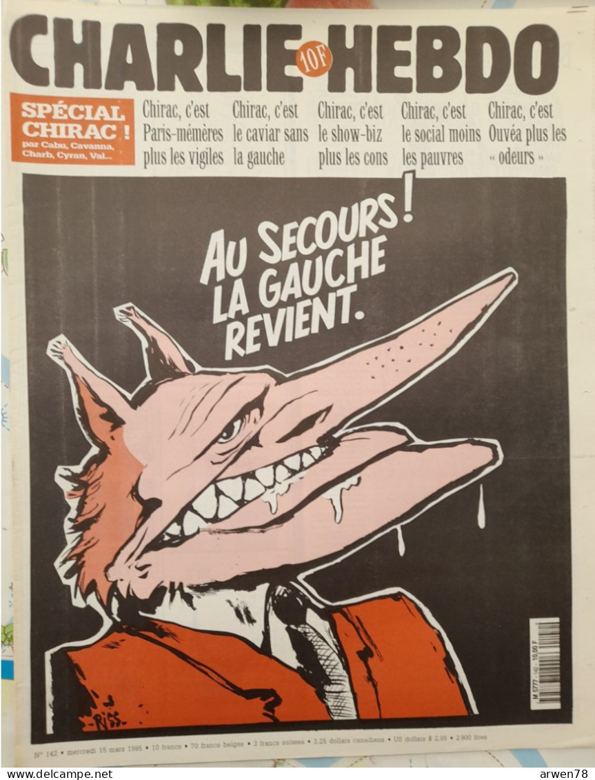 CHARLIE HEBDO 1995 N° 142 SPECIAL CHIRAC - Humour