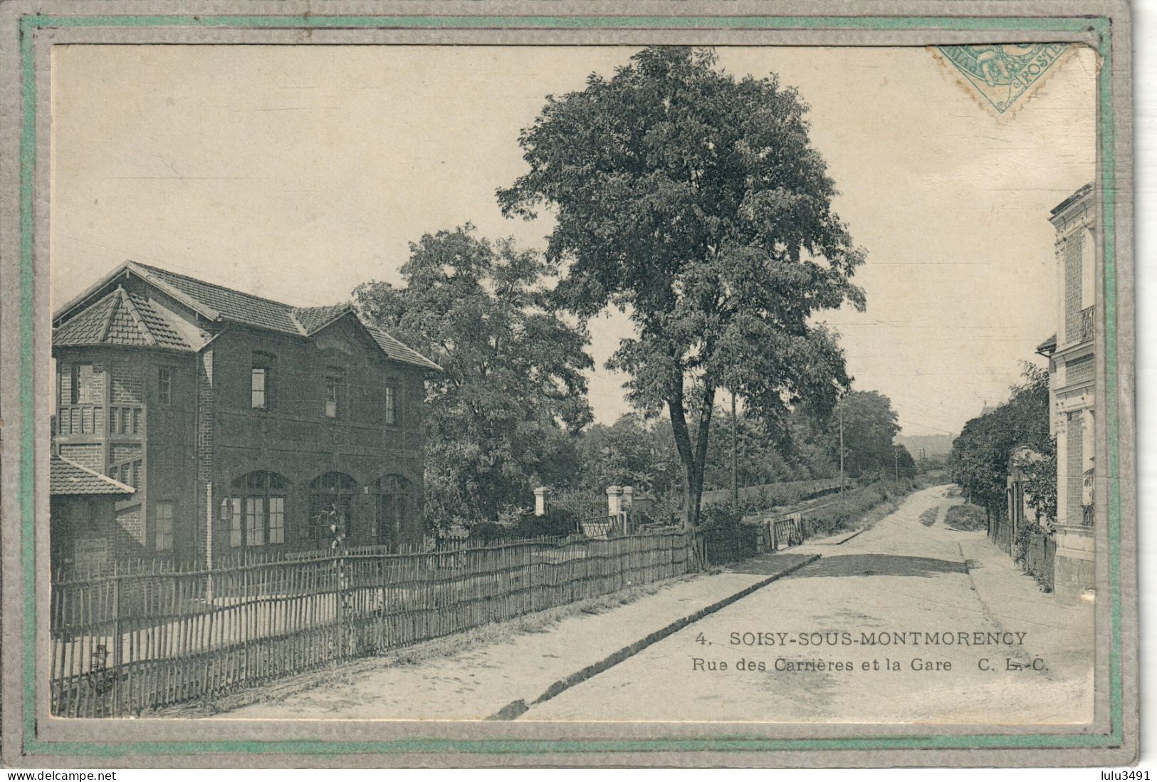 CPA - (95) SOISY-sous-MONTMORENCY - Aspect De La Gare Et Rue Des Carrières En 1904 - Soisy-sous-Montmorency