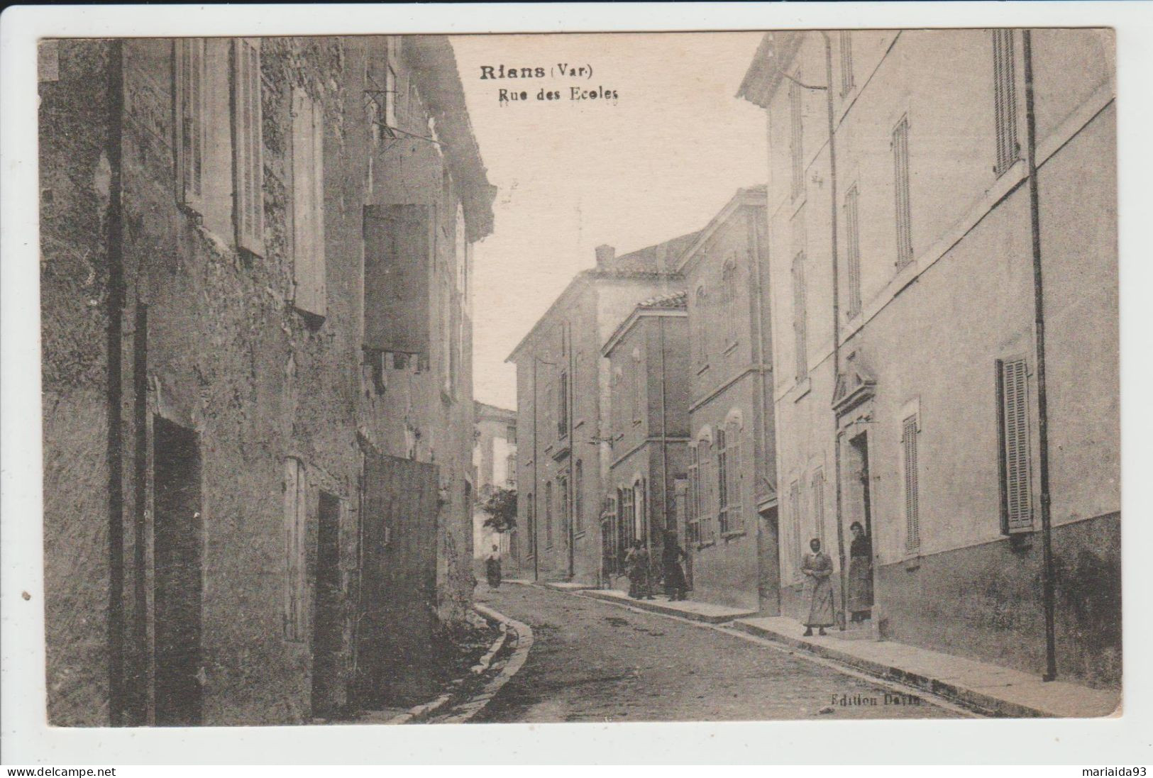 RIANS - VAR - RUE DES ECOLES - Rians