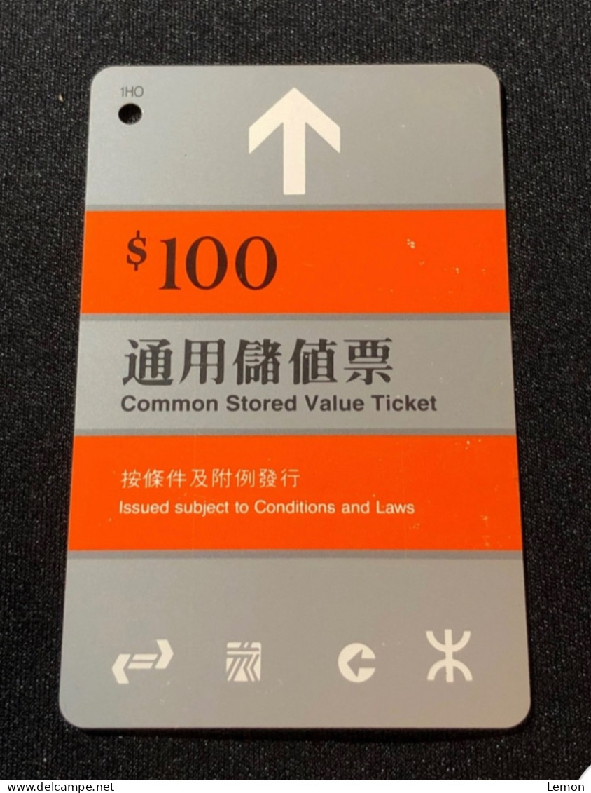 Hong Kong MTR Rail Metro Train Subway Ticket Card,, Set Of 1 Card - Hongkong