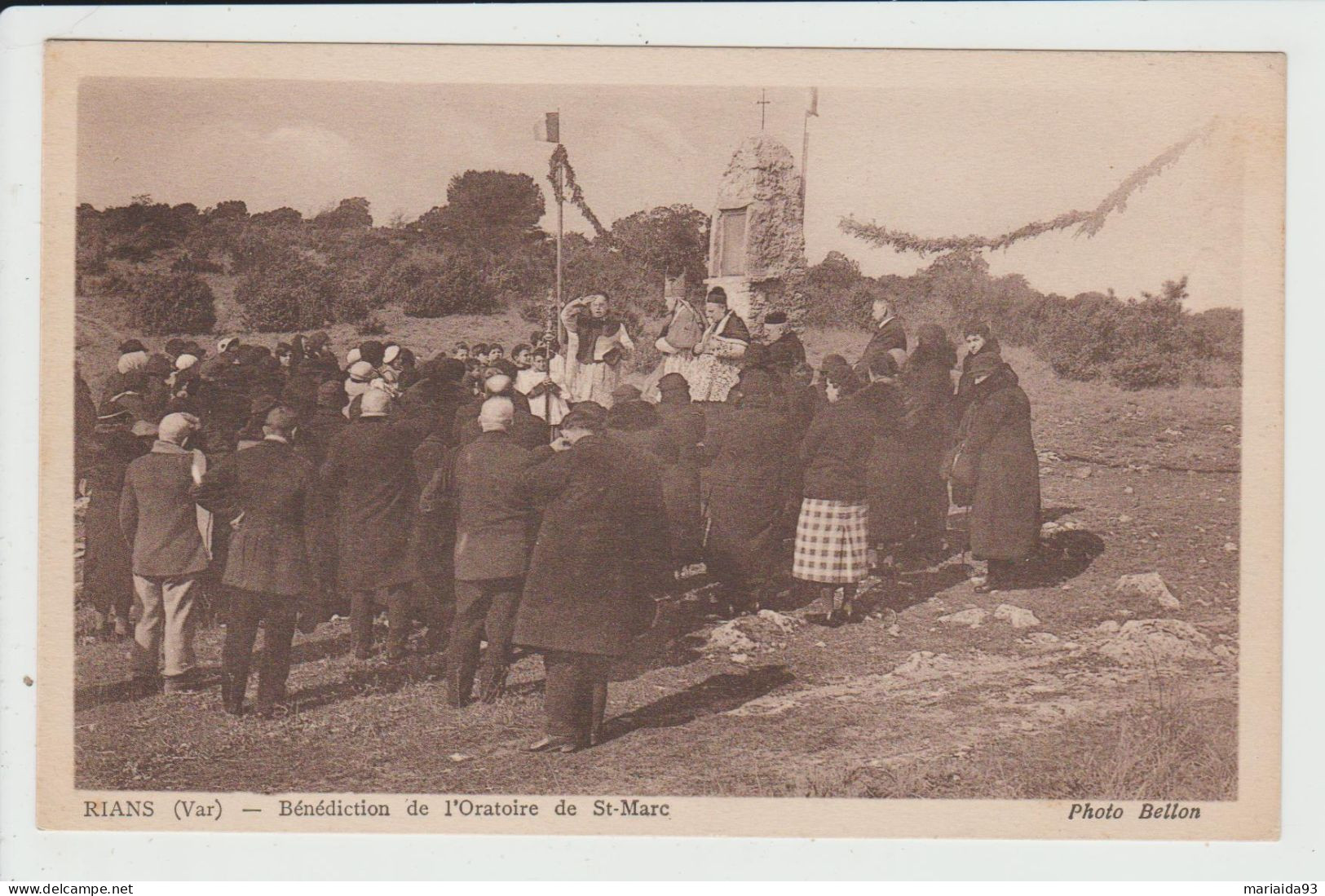 RIANS - VAR - BENEDICTION DE L'ORATOIRE DE SAINT MARC - Rians