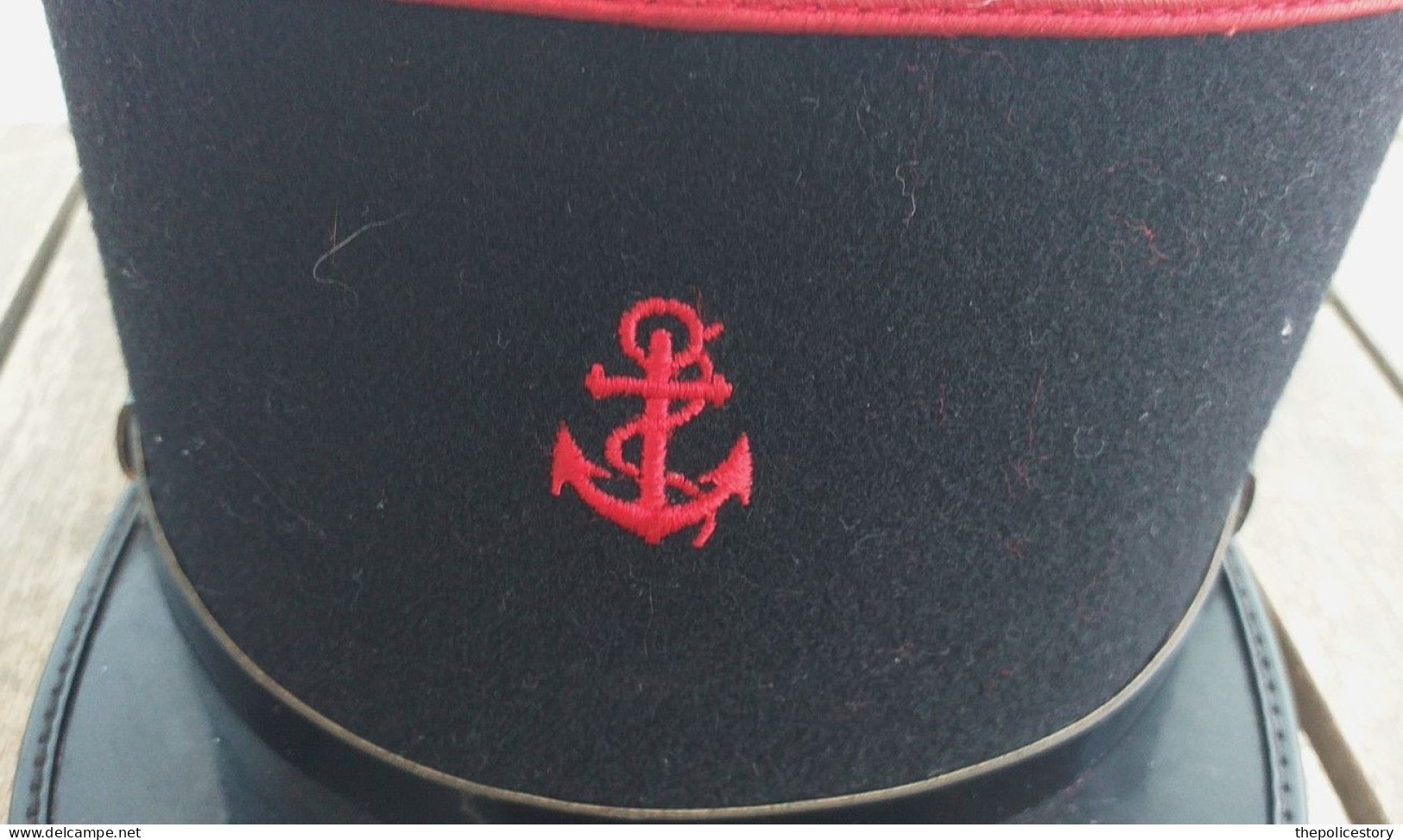 Kepi vintage francese soldato Truppe di Marina originale  tg. 56 ca.