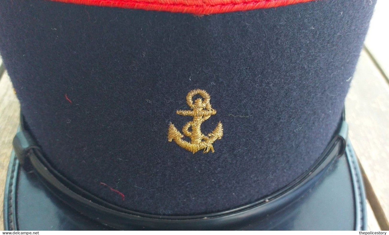 Kepi Vintage Francese Caporale Truppe Di Marina Originale Tg. 56 Ca. - Casques & Coiffures