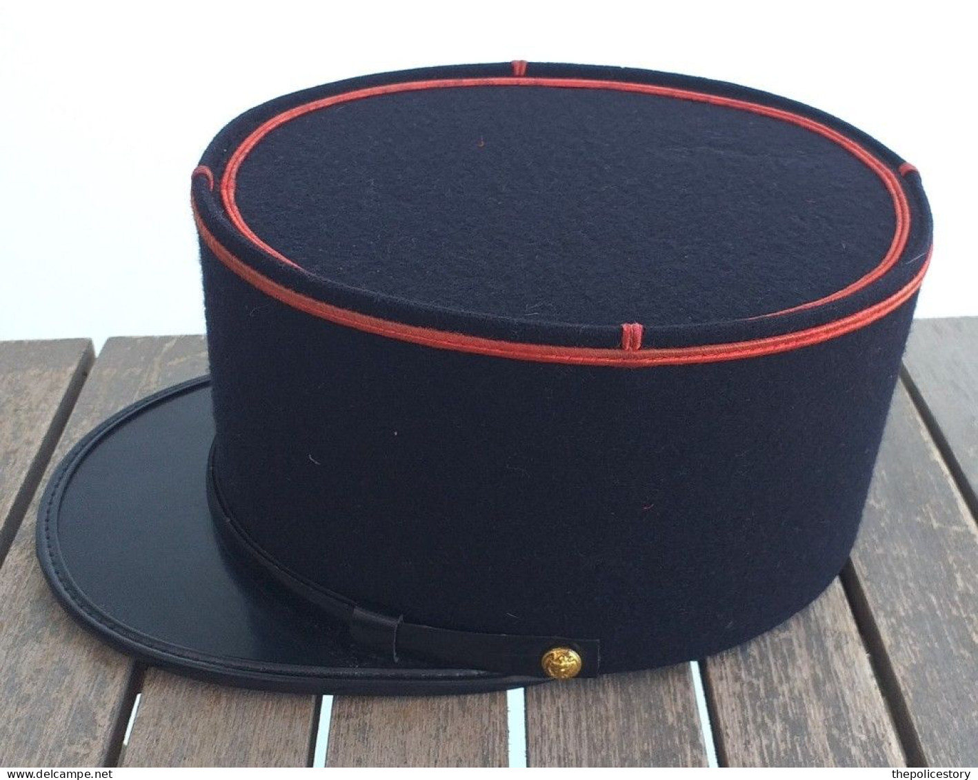 Kepi vintage francese Caporale Truppe di Marina originale tg. 56 ca.