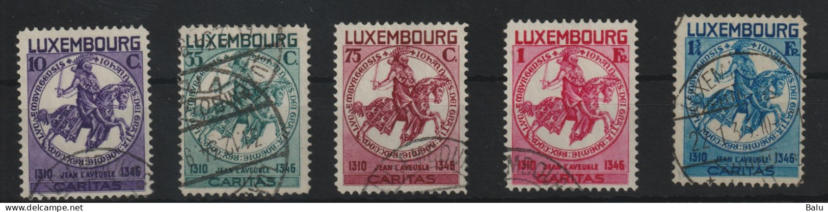 Luxemburg 1934 Michel Nr. 259-64 Gestempelt, Michel 200.-€, 2 Scans, Kinderhilfe - Used Stamps