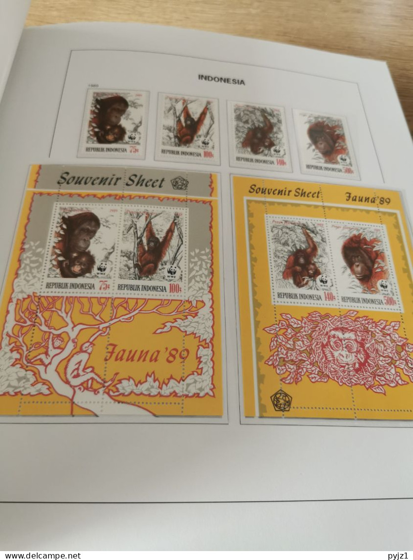 Indonesia MNH 1985-1999 in DAVO luxe album with slipcase