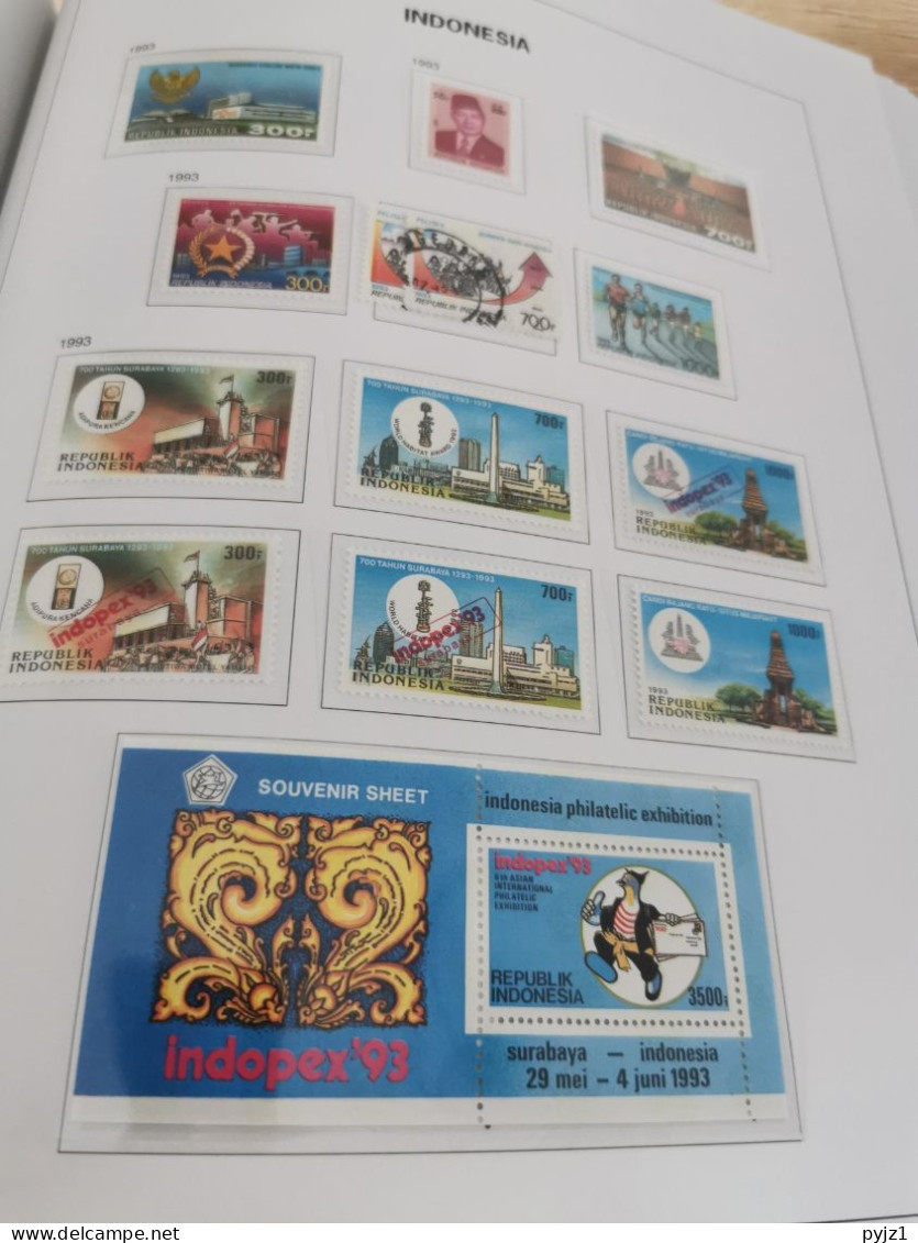 Indonesia MNH 1985-1999 in DAVO luxe album with slipcase