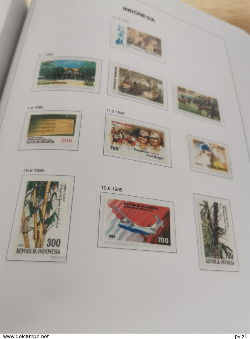 Indonesia MNH 1985-1999 in DAVO luxe album with slipcase