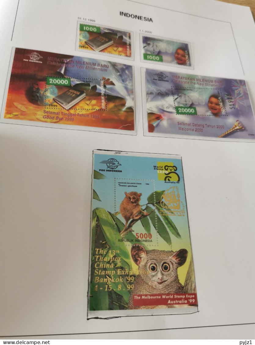 Indonesia MNH 1985-1999 in DAVO luxe album with slipcase