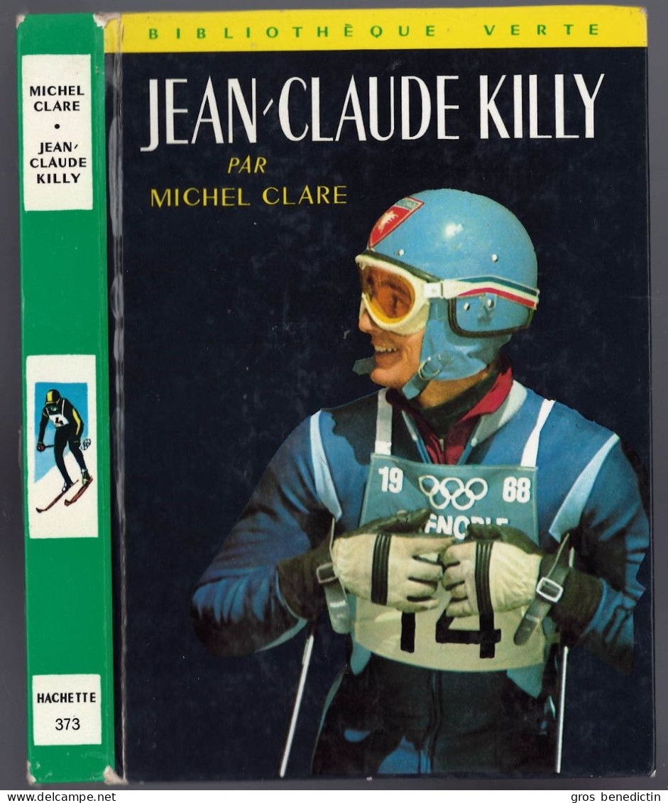 Hachette - Bibliothèque Verte N°373 - Michel Clare - "Jean-Claude Killy" - 1968 - #Ben&VteNewSolo - Bibliothèque Verte